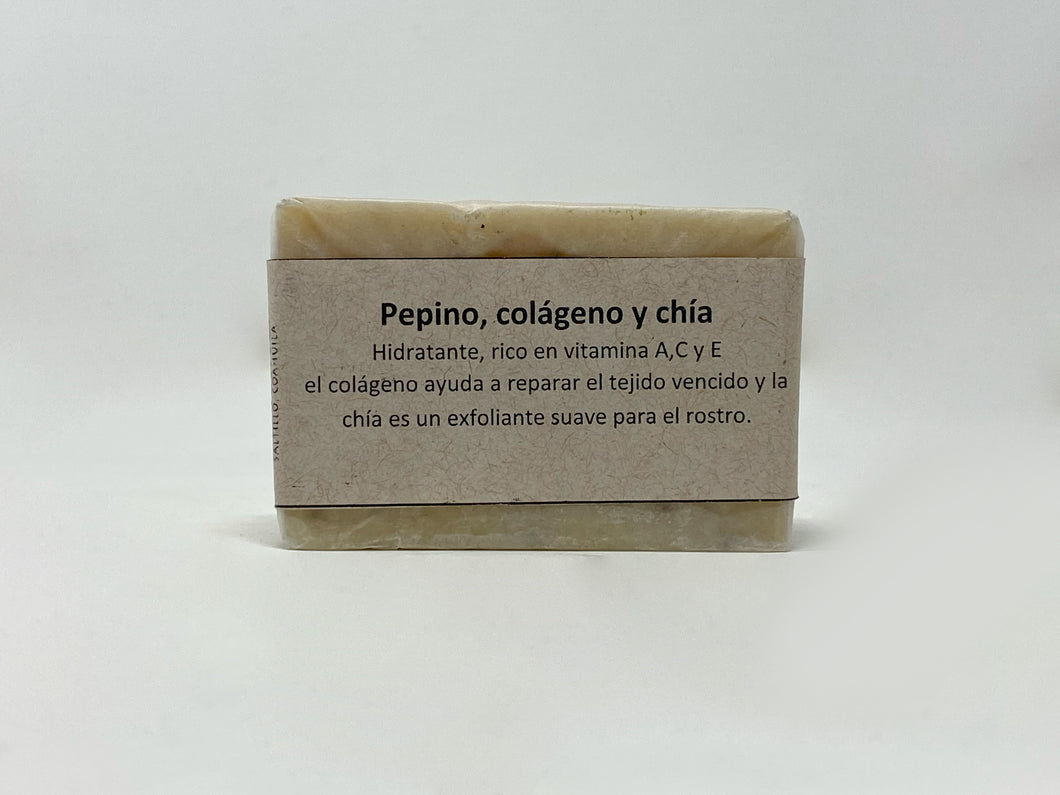 Jabón Pepino, Colágeno y Chía